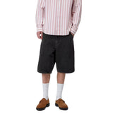 SINGLE KNEE SHORT BLACK - Bermuda Homme Noir Homme CARHARTT WIP