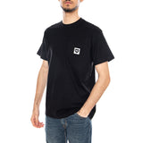 T-Shirt S/S Pocket Heart Black / Black - T-Shirt Col Rond Homme Noir CARHARTT WIP
