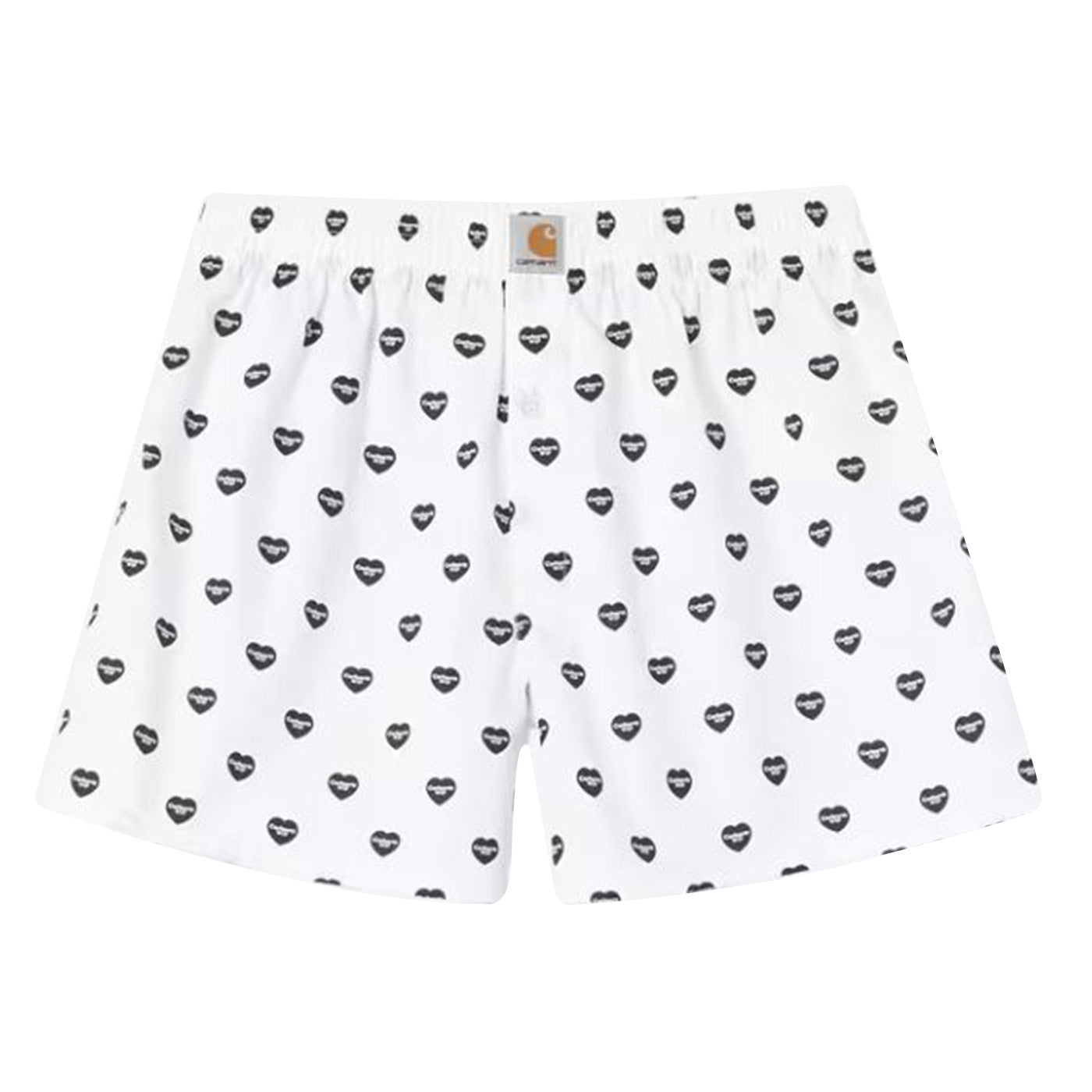 COTTON BOXER HEART PRINT WHITE / BLACK - Boxer Uomo Bianchi / Multicolore I032355 3P3XX CARHARTT WIP 