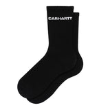 W' LINK SOCKS BLACK - Chaussettes Noires Femme ACCESSOIRES CARHARTT WIP