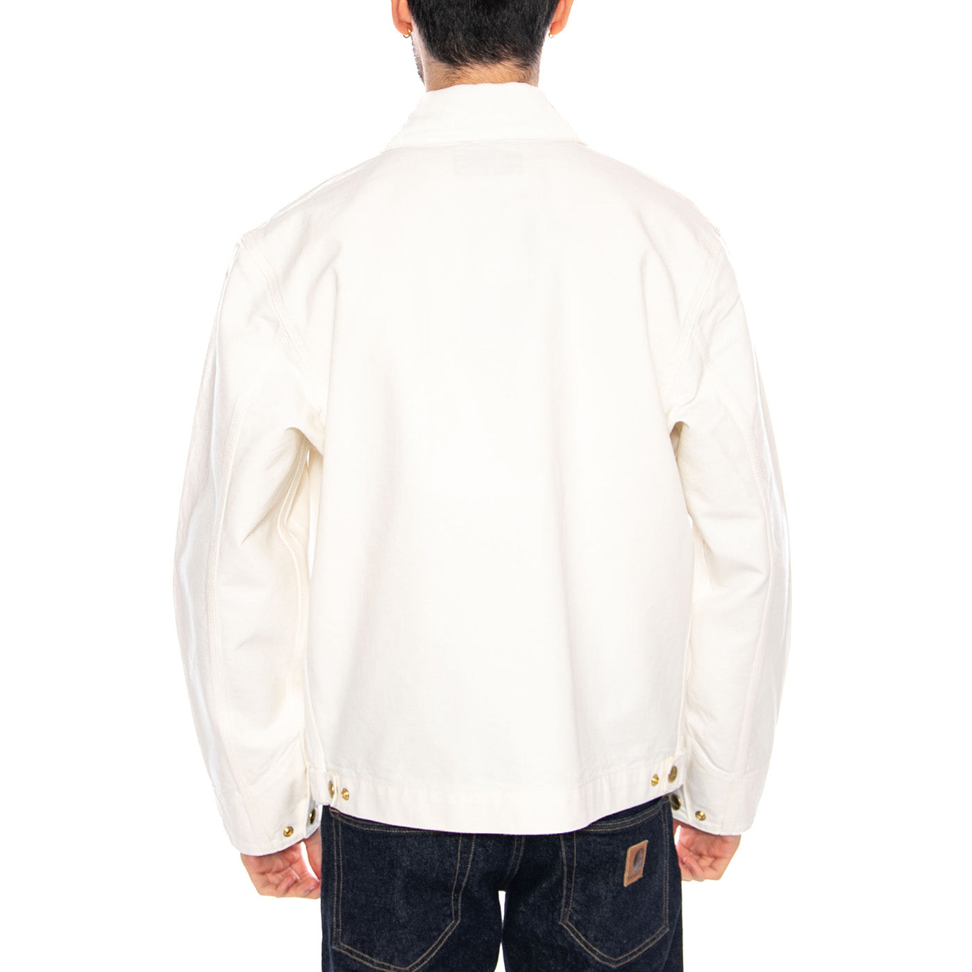 Detroit Jacket Wax / Waz - Giacca con Zip Uomo Bianca I033112 0DJ02 CARHARTT WIP 