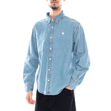 L/S Lucas Shirt - Chemise Homme Bleu Homme CARHARTT WIP