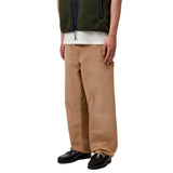 SINGLE KNEE PANT HAMILTON BROWN, STONE CANVAS - Pantalon Large Homme Beige Homme CARHARTT WIP