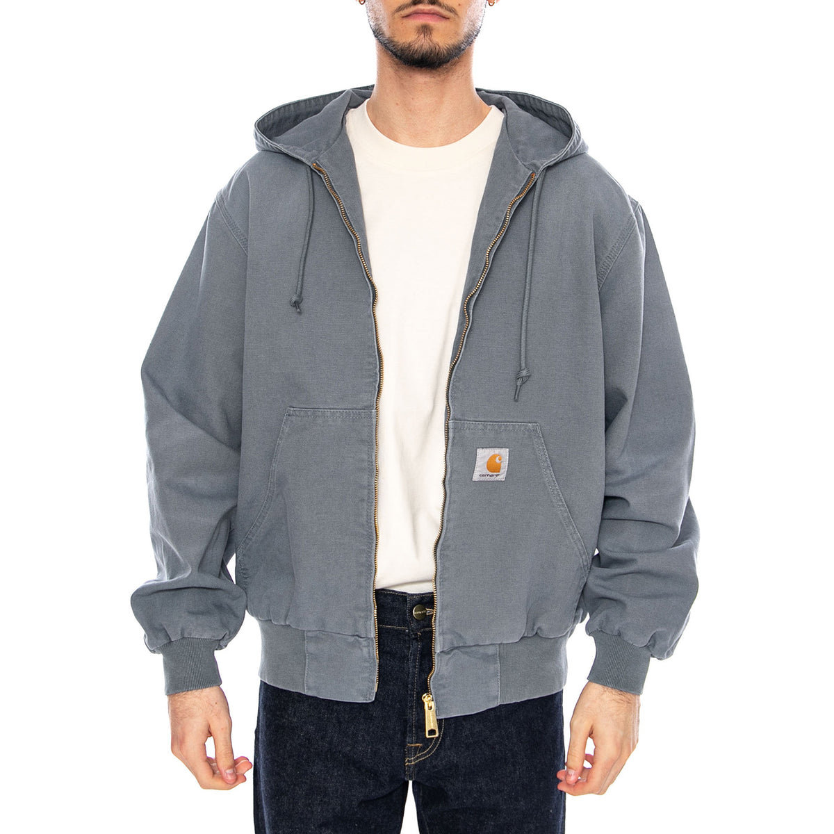 OG Active Jacket Cozy Blue - Giacca con Cappuccio e Zip Uomo Blu I034820 3IT4O CARHARTT WIP 