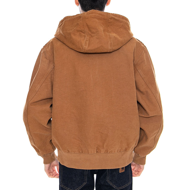 OG Active Jacket Hemilton Brown - Giacca con Cappuccio e Zip Uomo Marrone I034820 HZ4O CARHARTT WIP 