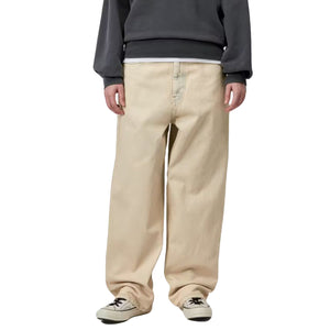W' BRANDON PANT BLUE, SAND BLEACHED - Pantaloni Larghi Donna Beige I035892 01SN CARHARTT WIP 