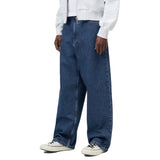 W' BRANDON PANT BLUE, STONE WASHED - Pantalon Denim Jeans Femme Bleu Femme CARHARTT WIP