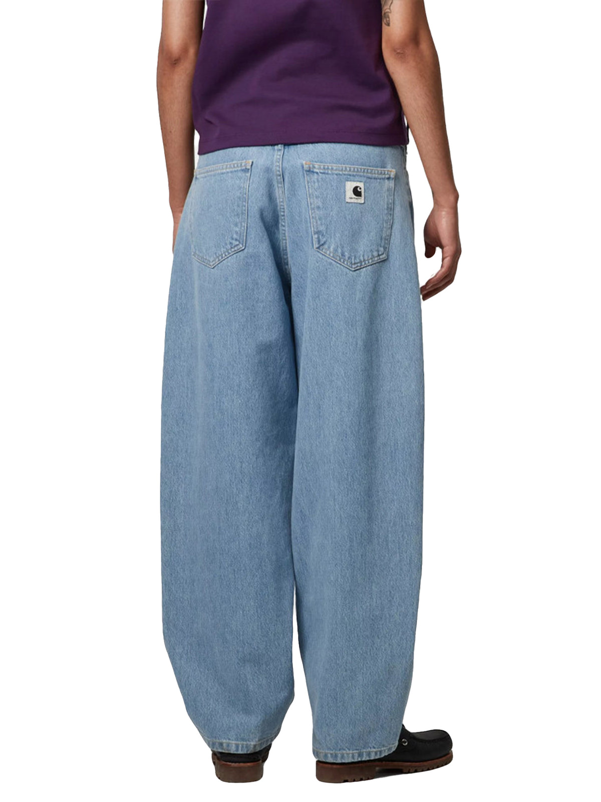 W' BRANDON PANT BLUE STONE BLEACHED - Pantaloni Denim Jeans Donna Blu I035892 112 CARHARTT WIP 
