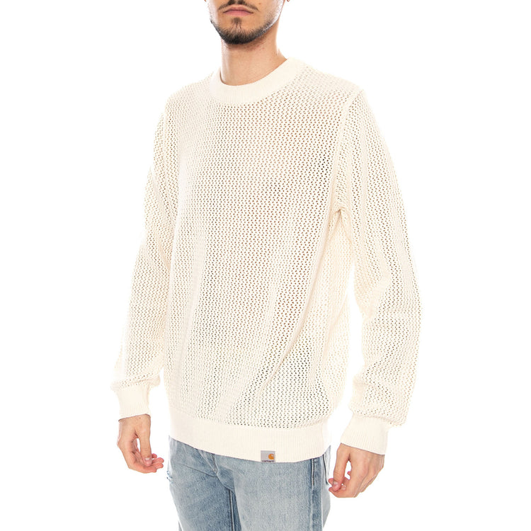Stockton Sweater Cinnerus- Felpa Uomo Bianca I036163 3IVXX CARHARTT WIP 