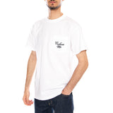 S/S Longhand Pocket T-Shirt White / Black - T-Shirt Ras du Cou Homme Blanc Homme CARHARTT WIP
