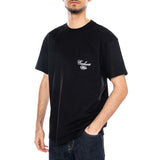 S/S Longhand Pocket T-Shirt Black / White - T-Shirt Col Rond Homme Noir CARHARTT WIP