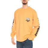 L/S Cold Drinks T-Shirt Gentle Orange - T-Shirt Manches Longues Col Rond Homme Orange CARHARTT WIP