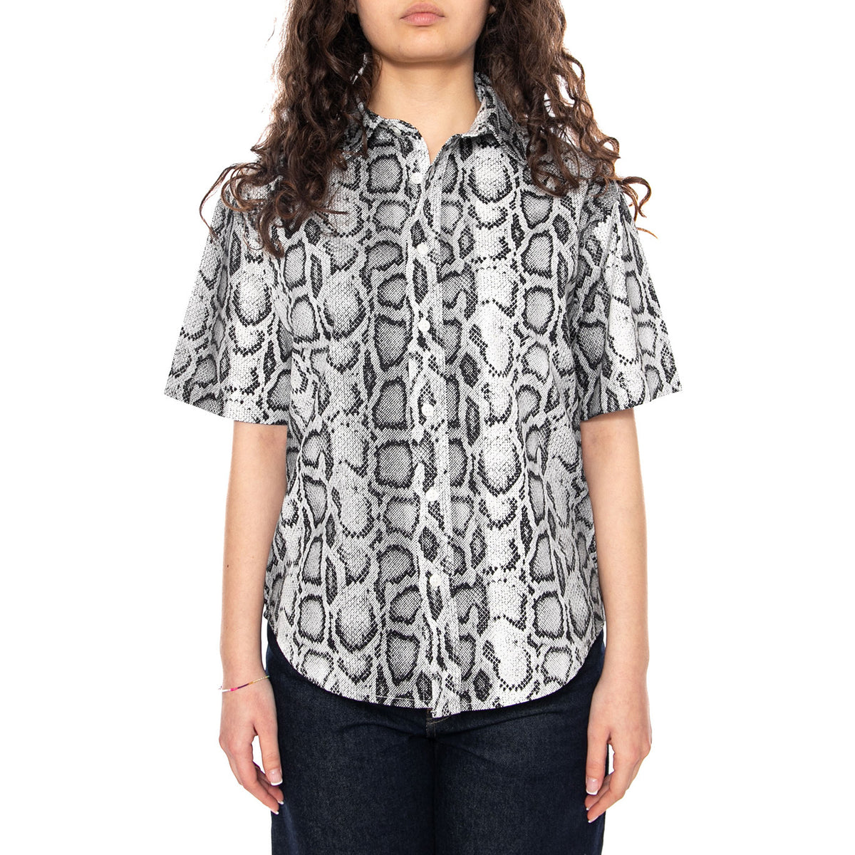 W' S/S Snake Camo Shirt Snake Camo - Camicia Maniche Corte Donna Multicolore I036280 3Q2XX CARHARTT WIP 