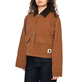 W' Prescott Jacket Hamilton Brown / Tobacco - Veste Femme Marron Femme CARHARTT WIP