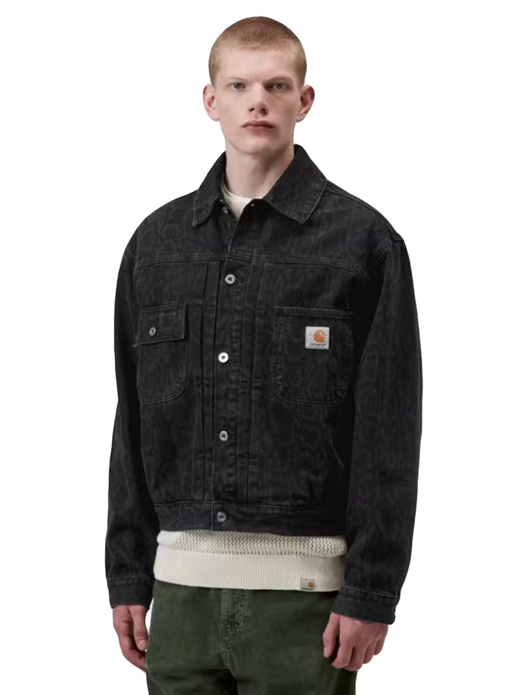 BELMAR JACKET SNAKE CAMO BLACK - Giacca Uomo Multicolore I036586 3R260 CARHARTT WIP 
