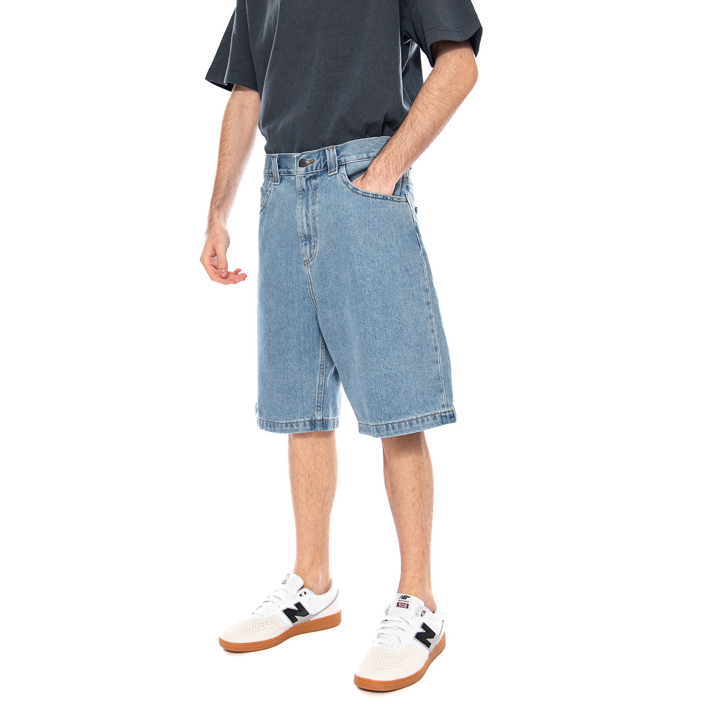 Brandon Short Light Blue - Bermuda Denim Jeans Uomo Blu I037161 0112 CARHARTT WIP 