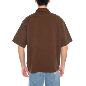 247 GD Work Shirt SS Brown - Camicia Maniche Corte Uomo Marrone DK0A88N9 0TB DICKIES 