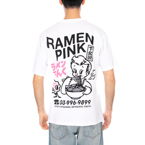 RAMEN PINK TS - Maglietta Girocollo Uomo Bianca I036627.02.67. 02,67 EDWIN 