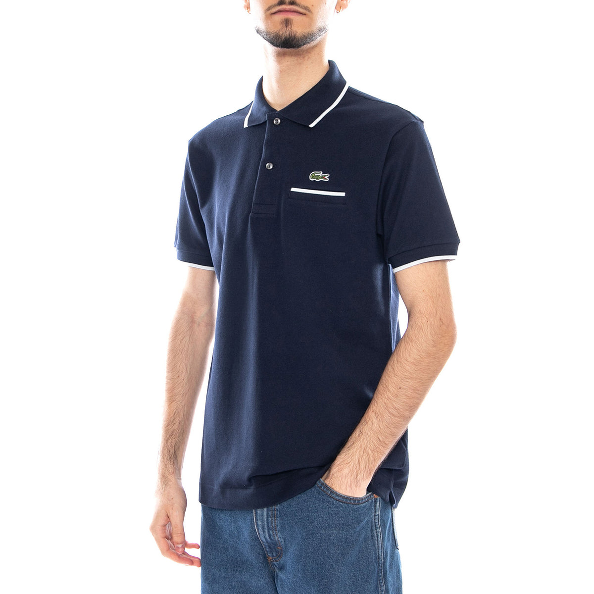 Maglietta M/C - Polo Lacoste con Logo Uomo Blu PH9838 HHW LACOSTE 