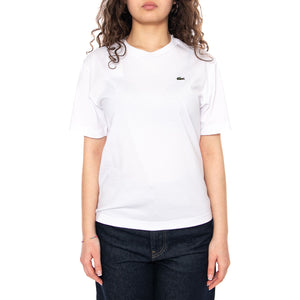 T-SHIRT White - Maglietta Girocollo Donna Bianca TF7215 001 LACOSTE 
