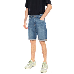 5 POCKET SHORT BUD - Bermuda Denim Jeans Uomo Blu 112376311 BL LEE 