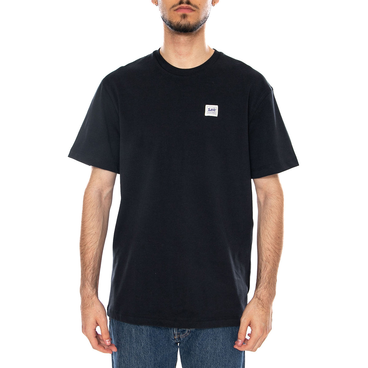 WORKWEAR TEE REBEL NAVY - Maglietta Girocollo Uomo Blu Scuro 112376608 BL LEE 