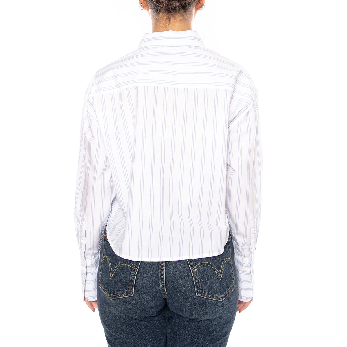 CUFFED SHIRT HALOGEN STRIPE - Camicia Donna Bianca 112376967 BL LEE 