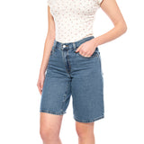 Baggy Dad Jort - We Did It - Shorts Femme Bleu  Femme LEVIS