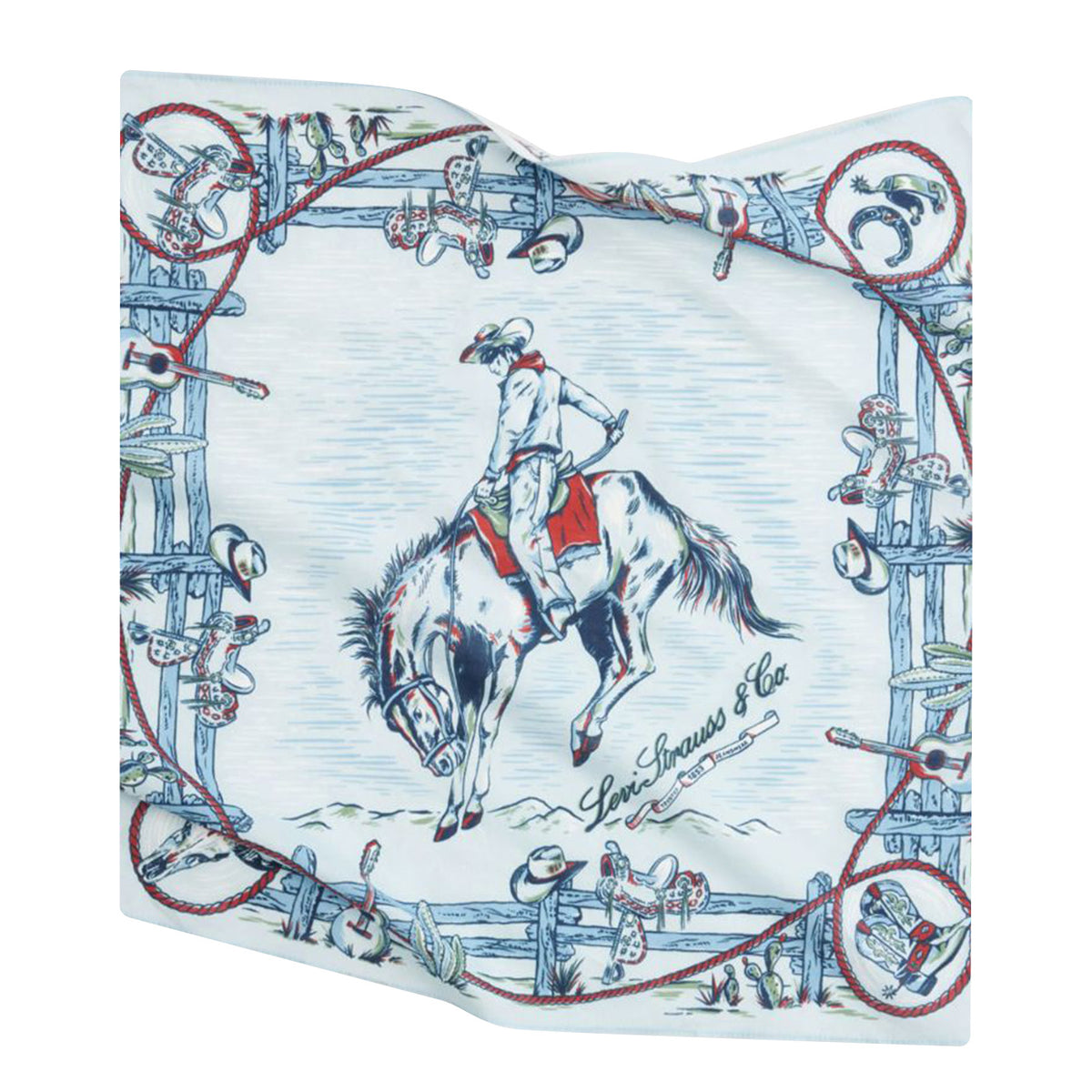 M's Bandana - Saddleman Western Bandana Classic Red - Bandana Multicolore 005CX 0001 LEVIS 