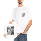Vintage Fit Graphic Tee - Americas Finest Overalls - Jet Black - T-shirt Col Rond Homme Blanc Homme LEVIS