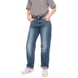 501® '90S - Work Yourself Selvedge Blue - Pantalons Denim Jeans Femme Bleu Femme LEVIS