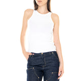 ESSENTIAL RACER TANK CAVIAR RIB NEUTRAL - Tank Femme Blanc  Femme LEVIS