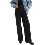 Ribcage Wide Leg H223 Blacks - Pantalon Femme Noir  Femme LEVIS