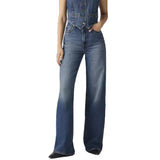 RIBCAGE WIDE LEG POLAR PERIMETER - Jean Denim Taille Haute Jambes Larges Femme Bleu LEVI'S
