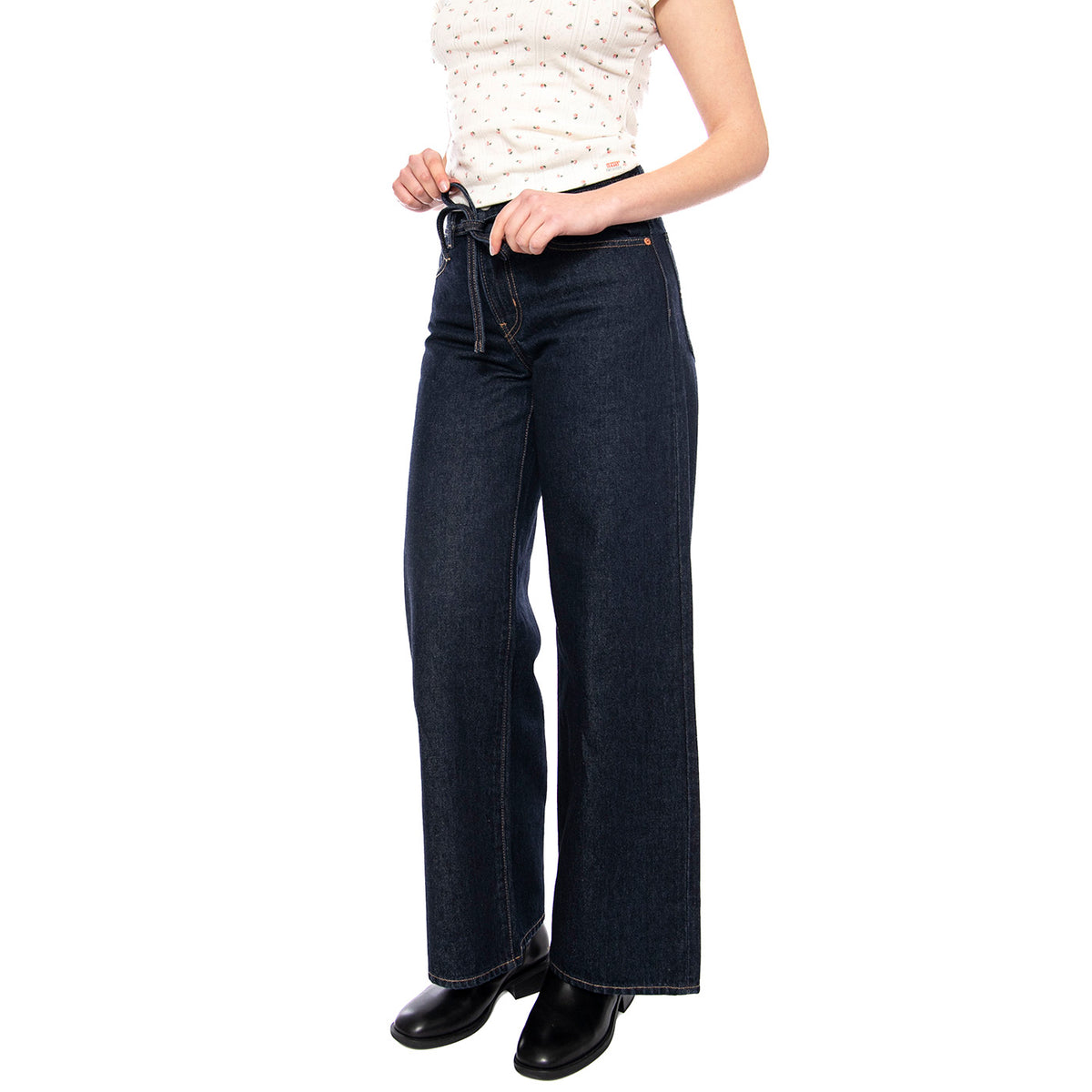 XL Straight - Good Grades Tencel - Pantaloni Donna Dark Indigo Blu A8701 0007 LEVIS 