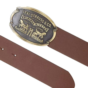 Relaxed Dad - Heritage Belt - Cintura in Pelle Marrone D7860 0001 LEVIS 