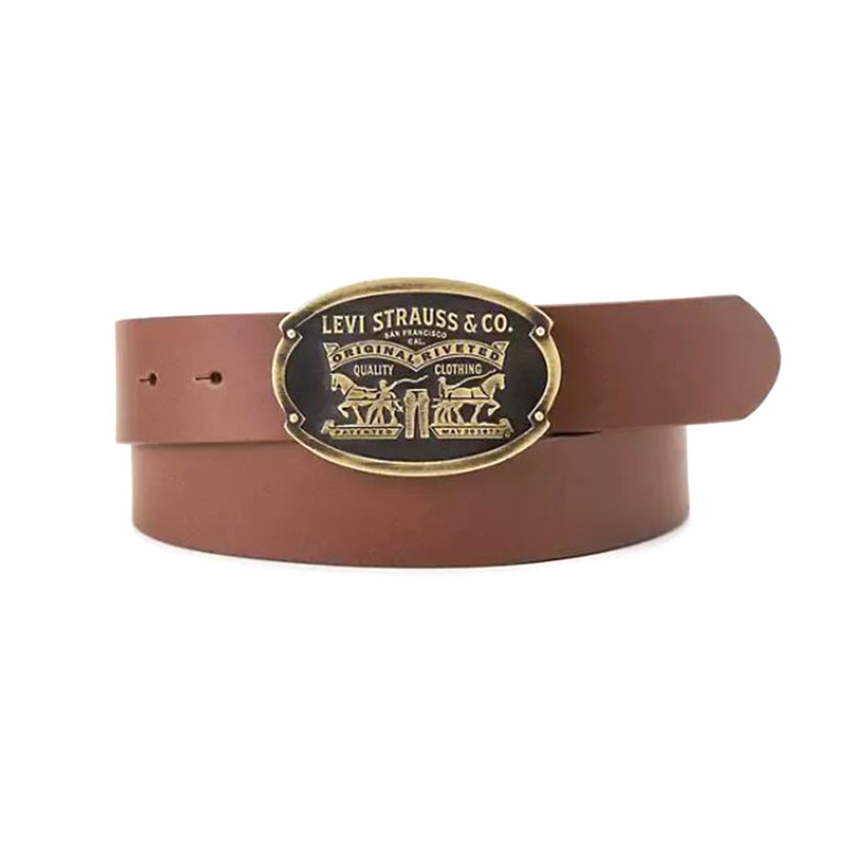 Relaxed Dad - Heritage Belt - Cintura in Pelle Marrone D7860 0001 LEVIS 