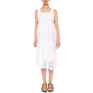 DRESSES WHITE - Abito Donna Lungo Bianco 4.75.051.10 100 MD'M 