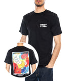 Obey Art Department Tee Black - T-shirt Girocollo Uomo Nera Uomo OBEY