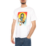 SKATEISTAN / OBEY TEE - T-shirt Crew Homme Blanc OBEY