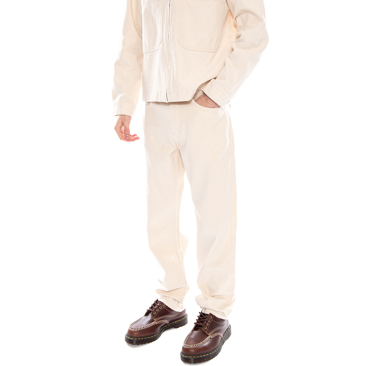Edge Straight Ecru 5917 PIM DNM NOOS - Pantaloni Uomo Bianchi 22025917 ECRU ONLY & SONS 