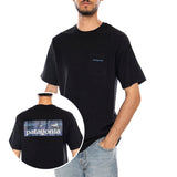 M'S BOARDSHORT LOGO POCKET RESPONSIBILI-TEE BLACK - T-Shirt Girocollo Uomo Nera Uomo PATAGONIA