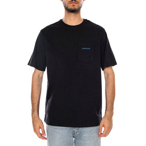 M'S BOARDSHORT LOGO POCKET RESPONSIBILI-TEE BLACK - Maglietta Girocollo Uomo Nera 37655 INBK PATAGONIA 