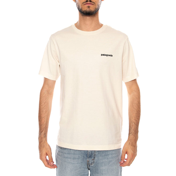M'S P-6 LOGO T-SHIRT UNDYED NATURAL - Maglietta Girocollo Uomo Bianca 37882 UDNL PATAGONIA 