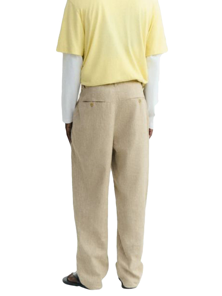 SIGURD PANTS ECRU - Pantaloni Uomo Écru MPT00174 EHS THINKING MU 