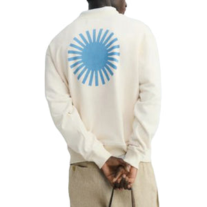 LEON SWEATSHIRT PANNACOTTA - Felpa Girocollo Uomo Bianca MSS00174 PNT THINKING MU 