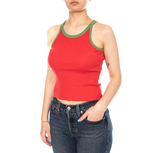 CLAVEL IVY CONTRAST HARRIET TOP - Canotta Donna Rossa WTP00259 RED THINKING MU 