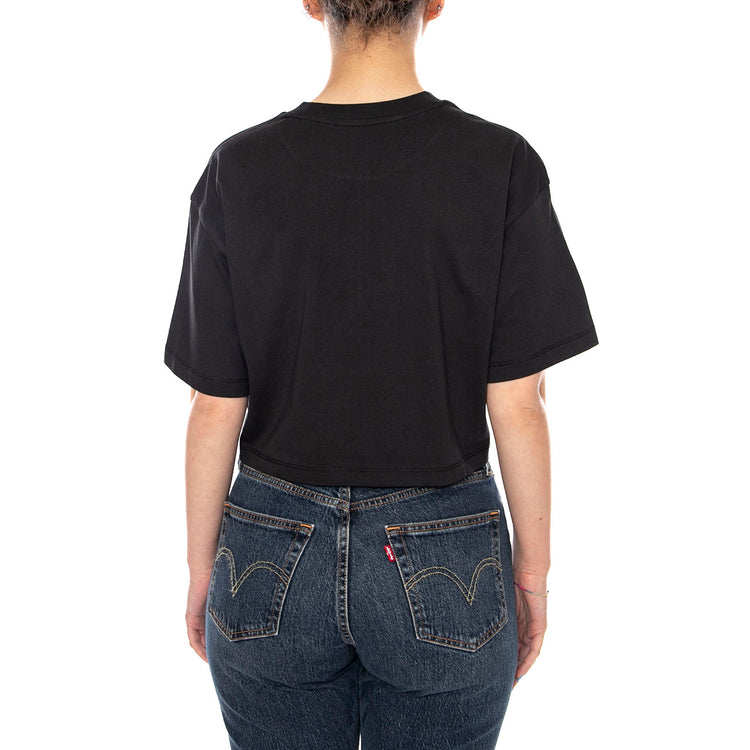 Y2K BOHO RELAX CROP SS - Maglietta Girocollo Donna Nera VN000XDY BLK1 VANS 