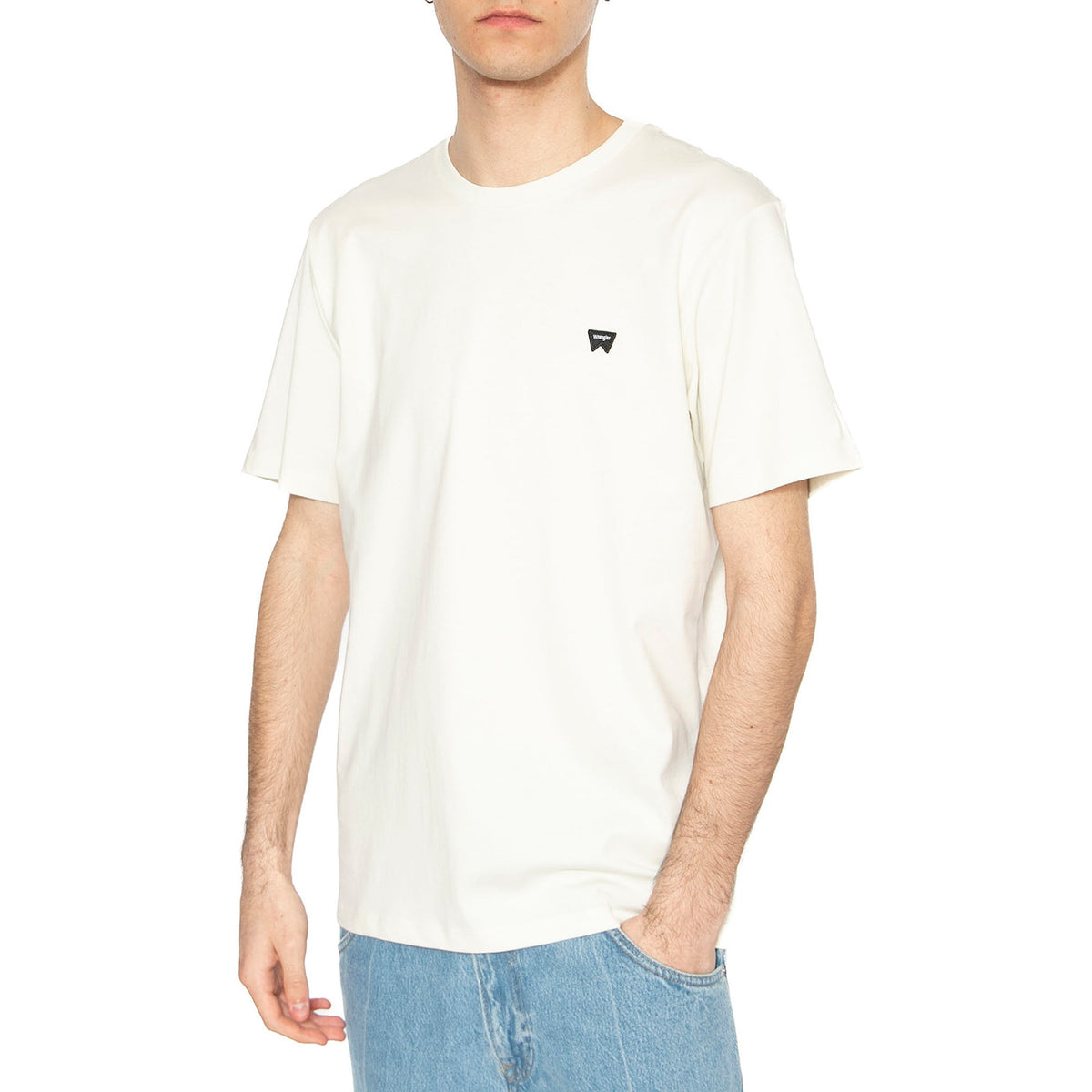 Sign Off Tee Vintage White - Maglietta Giorocollo Uomo Beige 112351234 WHT WRANGLER 