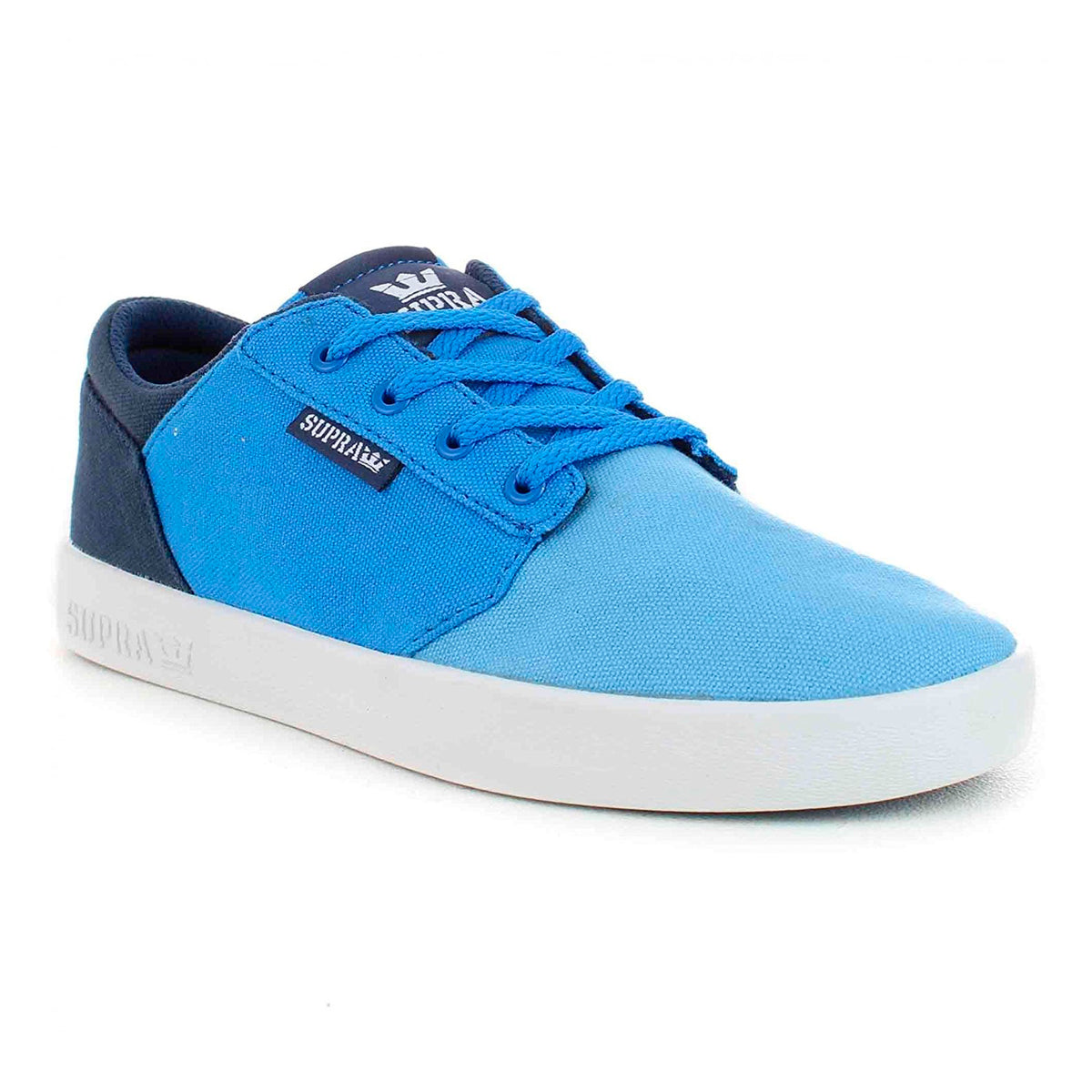 Yorek -  Scarpe Profilo Basso Bambino / Bambina Blu / Bianche 58228-429-M-429 . SUPRA 